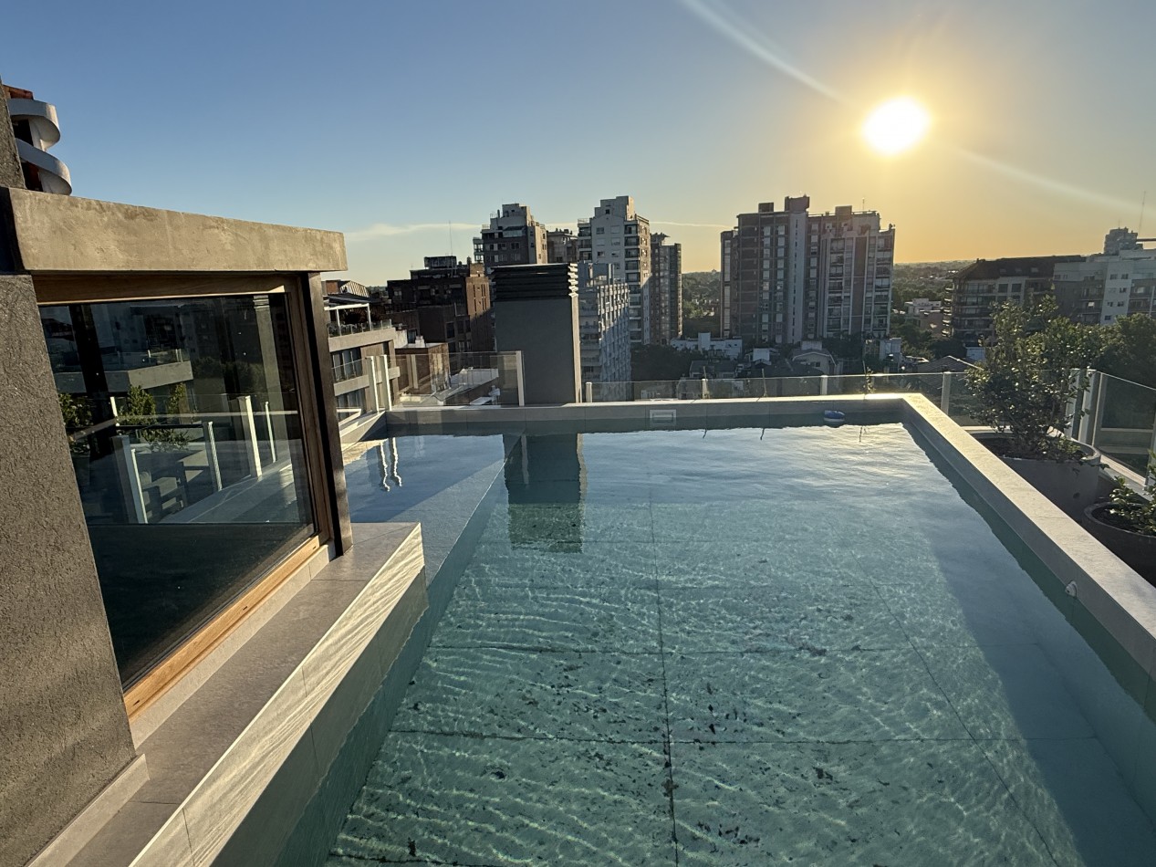 Departamento en San Isidro en alquiler con balcon terraza y cochera  a estrenar